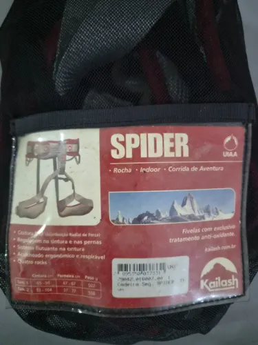 Cadeirinha Escalada Acolchoada Kailash Spider Vermelha M-gg (Usado)