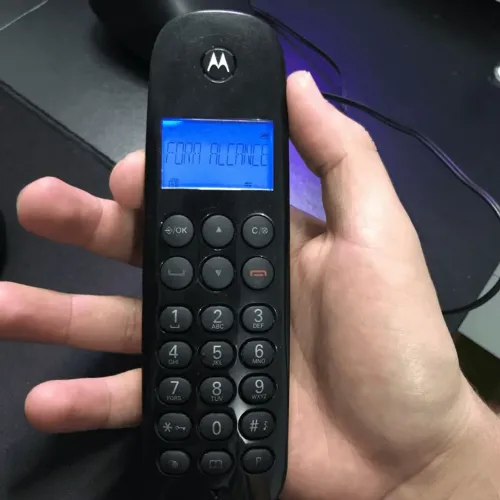 Telefone Sem Fio Motorola Preto (NOVO)