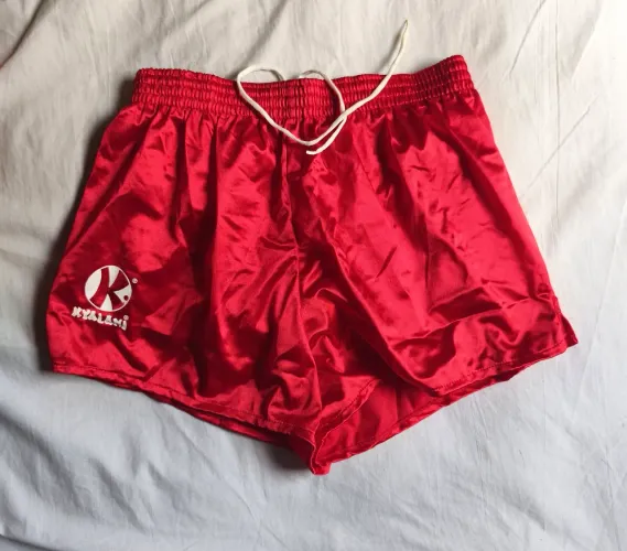 Calção antigo vintage de futebol