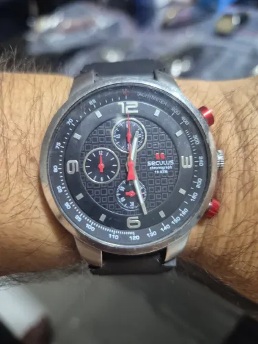 Relógio SECULUS SPORT CRONÓGRAFO À QUARTZ - ÓTIMO ESTADO