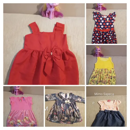 LOTINHO VESTIDOS BEBÊ P M G
