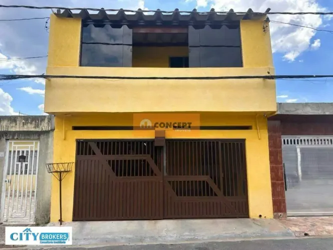 Sobrado à venda no Jardim Leblon, Suzano 4 quartos, frente, financiamento e permuta