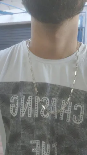 Cordao de prata top, 15grama Tijolim !! !! !!