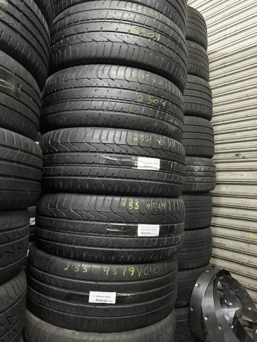 Pneus 255/45/19 seminovos originais pirelli e continental 