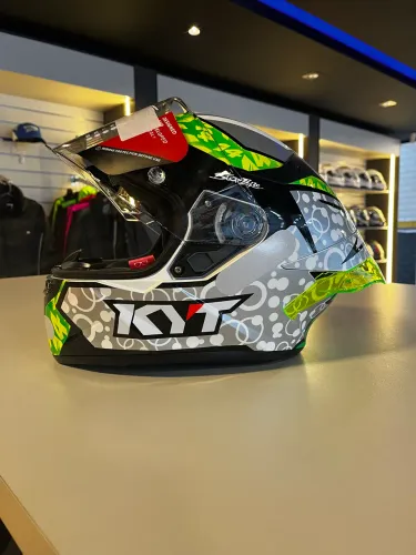 ? CAPACETE KYT TT-COURSE TONY ARBOLINO REPLICA - TAMANHO 56 ?