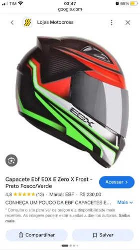CAPACETE BOM E BARATO N?58