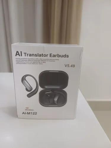 Fone de ouvidoAI Translator Earbuds bluetooth com tradutor em 140 linguagens