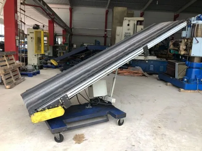 Esteira transportadora industrial articulada com 800 mm de largura