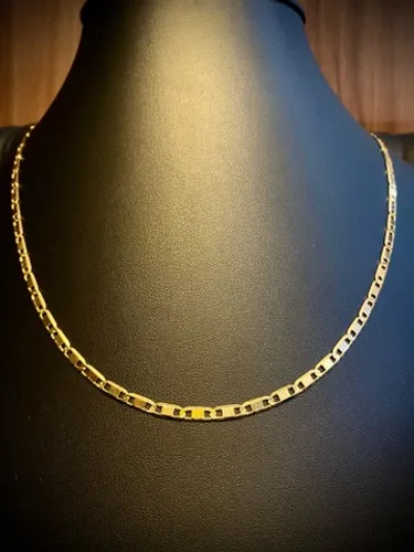 Corrente maciça em ouro 18k Piastrine 15,8 gramas 