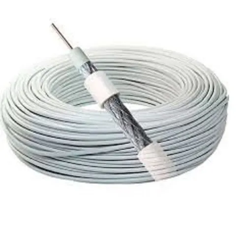 Rolo 100 Metros Cabo coaxial RG59 CFTv Antena KU Digital UHF vHF a Cabo CATV