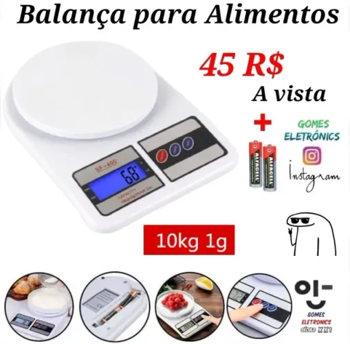 Balança de alimentos e comida