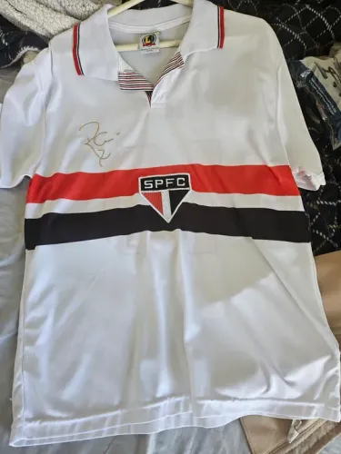 Camisa São Paulo Lance! Ídolos para Sempre: Raí com Poster