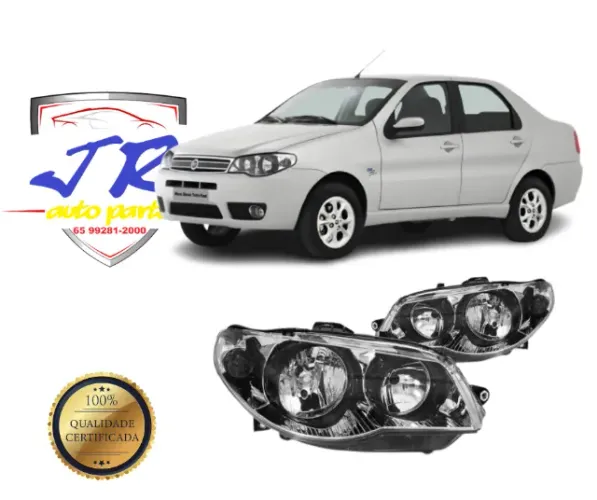 Par Farol Siena G3 Mascara Negra Foco Duplo