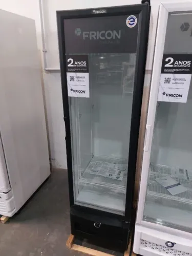 Freezer porta de vidro 284 litros slim novo pronta entrega 