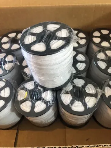 Vende-se lote de 13 rolos de elástico tam 5mm x 100m branco