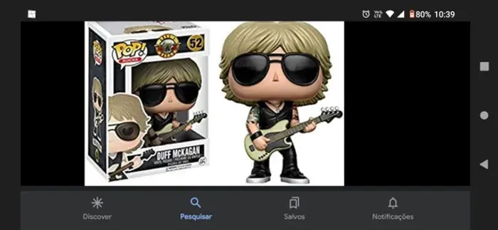 Funko pop Guns n roses Duff - Slash - axl- rock