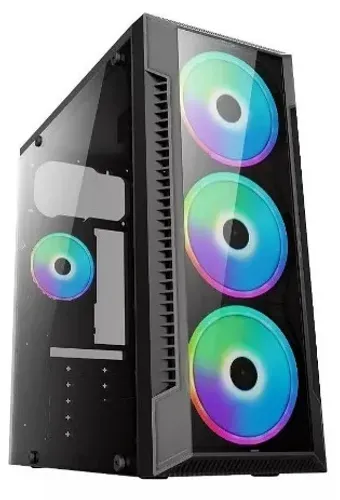 Gabinete Gamer - Brazilpc - Black - C/ Lateral De Vidro Cor Preto - Novo, c/ garantia