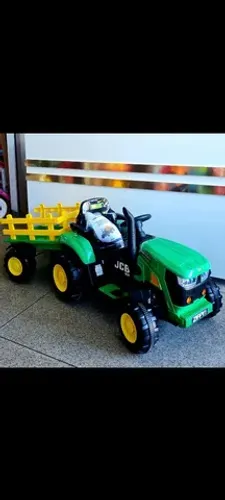 TRATOR ELÉTRICO INFANTIL 12V COM CONTROLE REMOTO E CAÇAMBA ENTREGAMOS 