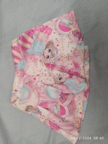 Saia infantil rosa, brechó 