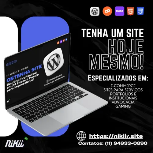 Tenha um SITE hoje mesmo!