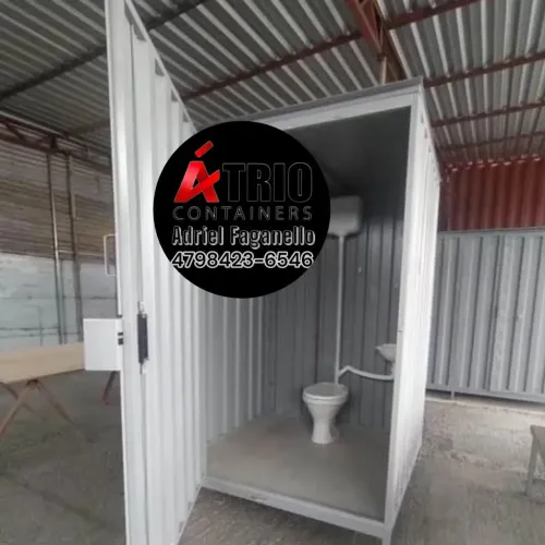 Container Banheiro Modular Completo para Obras