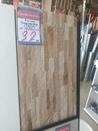 Piso revestimento  canjiquinha bege 