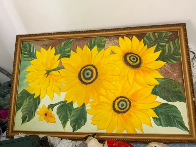 Quadra Decorativo Girassóis 