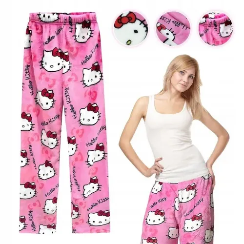 Calça hello kitty pelúcia na promoção