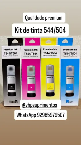 Kit De Tinta Epson 544/504 Qualidade Premium