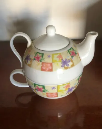 Bule e Xícara porcelana Mont D´oro