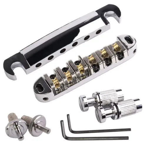 Kit Ponte Tune-o-matic Roler Cordal Cromada Guitarra LP Elephant Parts