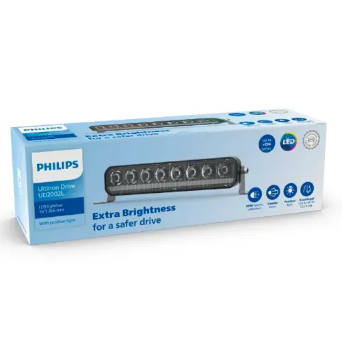 Barra Led Auxiliar Philips Ultinon Drive 3200lm 10 Polegadas