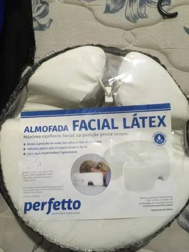 Almofada Facial Látex Perfetto - Conforto e Bem-Estar
