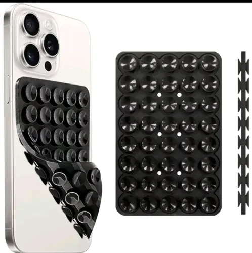 Suporte De Ventosa De Silicone Dupla Face Com Para Telefone , Almofada De Sucção