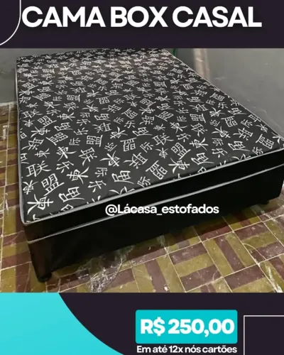 Cama Box casal na Promoção ?