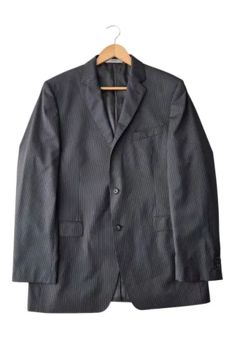 Blazer Ralph Lauren Lá Fria - Risca de Giz - 44 Longo