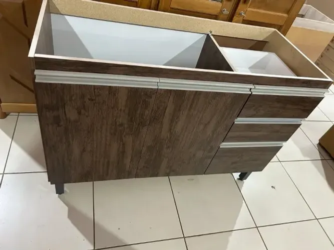 GABINETE DE COZINHA 1.20 MT COM 3 GAVETAS -NOVO