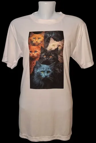 Camiseta Poliéster estampada - M