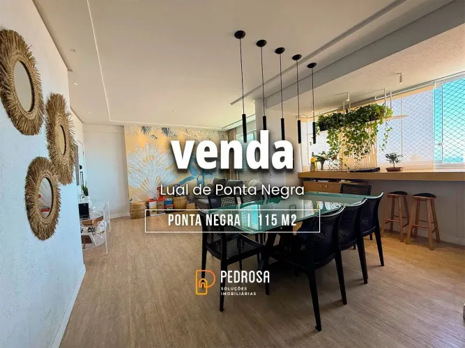 Apartamento a venda com 115 m2 | Mobiliado | 3 quartos | 2 vagas l Ponta Negra Natal/RN