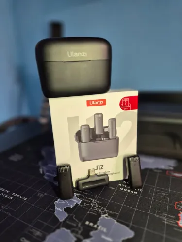 Microfone Sem Fio Ulanzi J12 P/ Android Tipo C 2 Mics