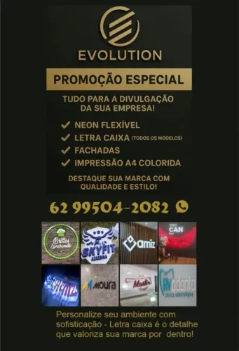 Letra Caixa e fachada em ACM no setor Garavelo - Evolution Painéis 