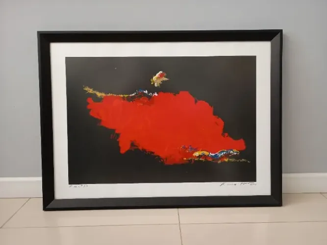 Quadro serigrafia Kang Doo - 50x70cm - Emoldurado