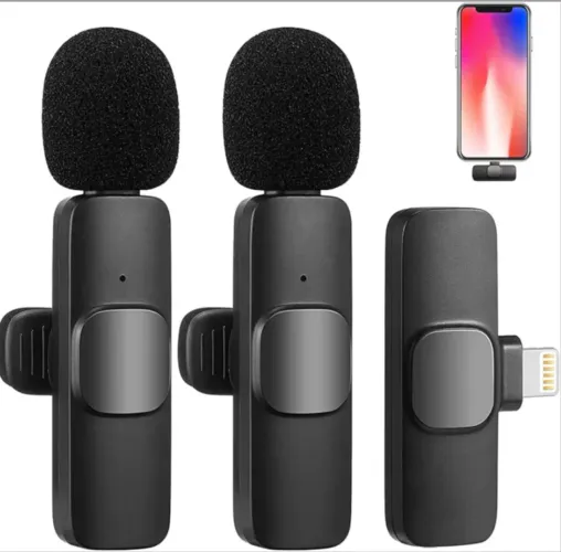 Vendo microfone de lapela duplo