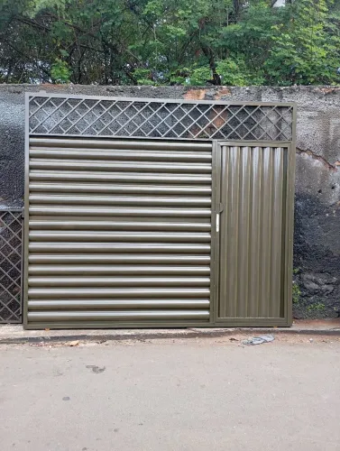 Portão de garagem- Metalon galvanizado à pronta entrega 