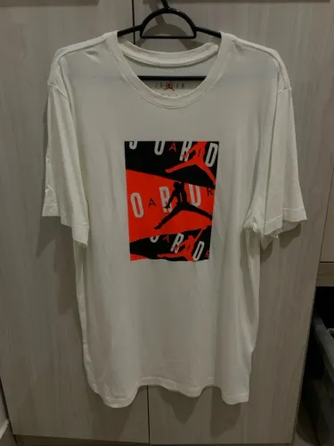 Camiseta Air Jordan Original - Masculina, Branca, Tam. G
