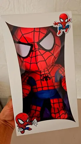 Boneco Pelúcia Homem Aranha 27 cm na caixa