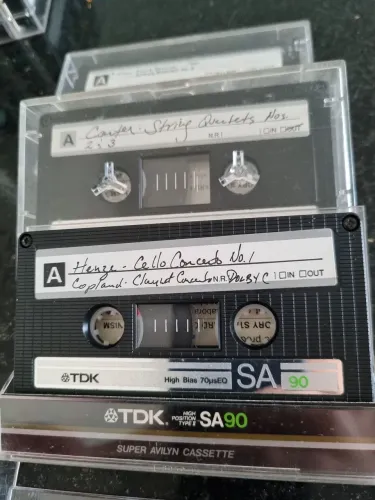 Fita k7 TDK SA90 ano 1985 (lote 1/3un)