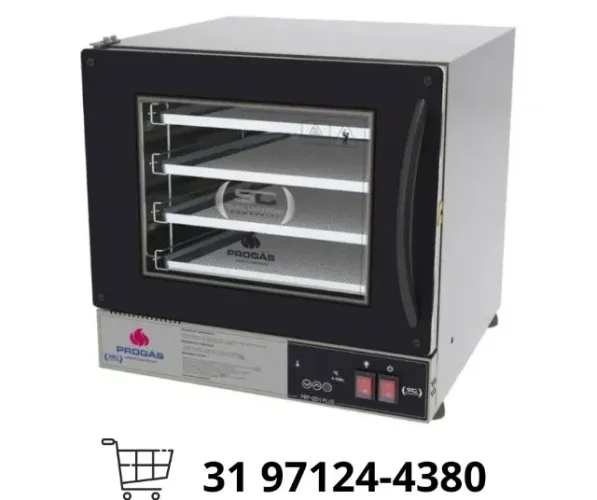 Forno Turbo Elétrico Fast Oven Preto Progás