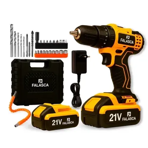 PARAFUSADEIRA E FURADEIRA A BATERIA PF21B2 21V COM DUAS BATERIAS - FALASCA