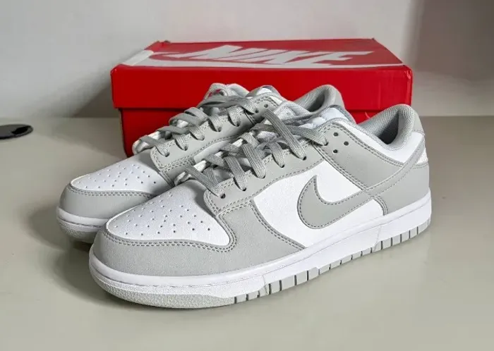 Tênis Nike Dunk Grey Fog tamanho 40.5